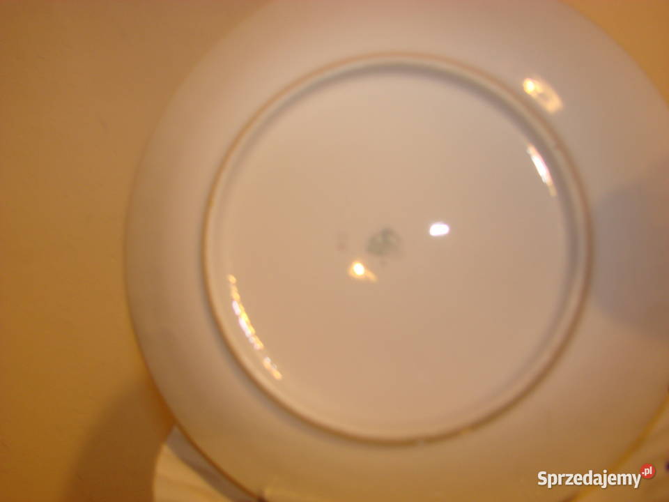 Chodzież porcelanowy talerz obiadowy PRL Pruszcz Gdański