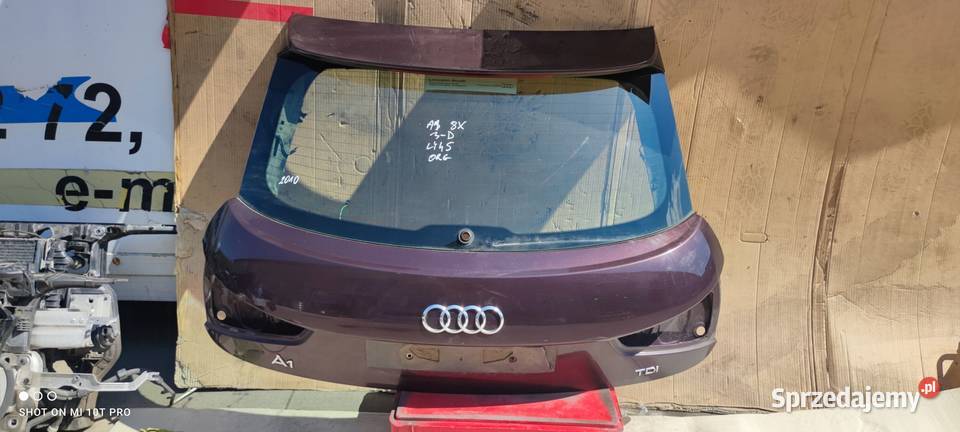 KLAPA TYLNA TYŁ AUDI A1 8X LY4S 3DRZWI 2010 R