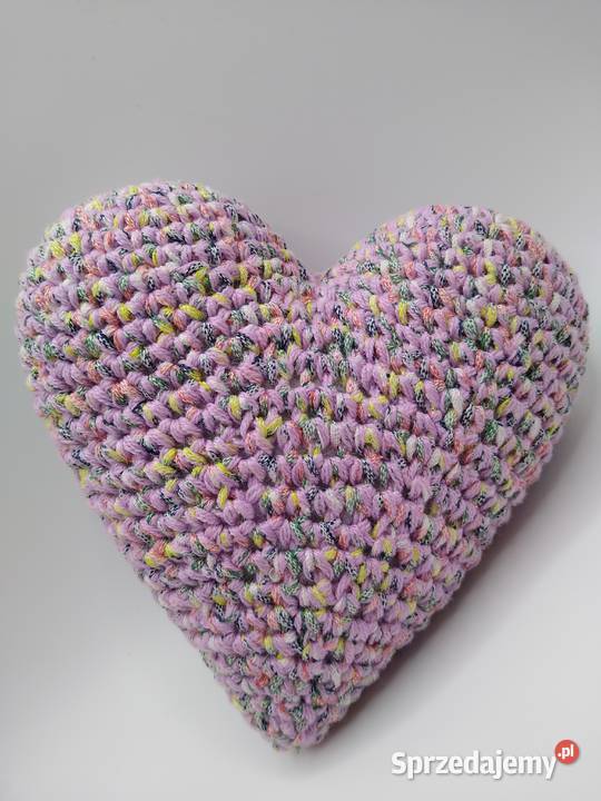 Serce wykonane na szydełku Handmade pomorskie Gdańsk