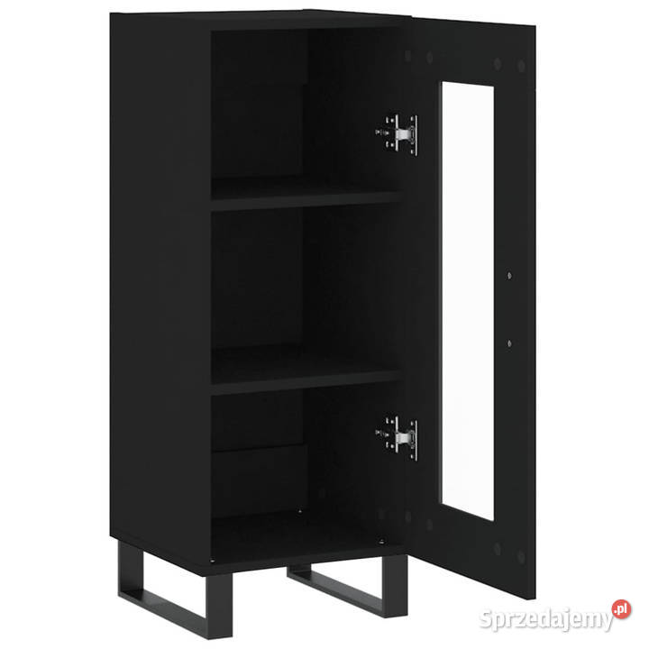 Szafka czarna 345x34x90 materiał drewnopochodny mazowieckie Warszawa