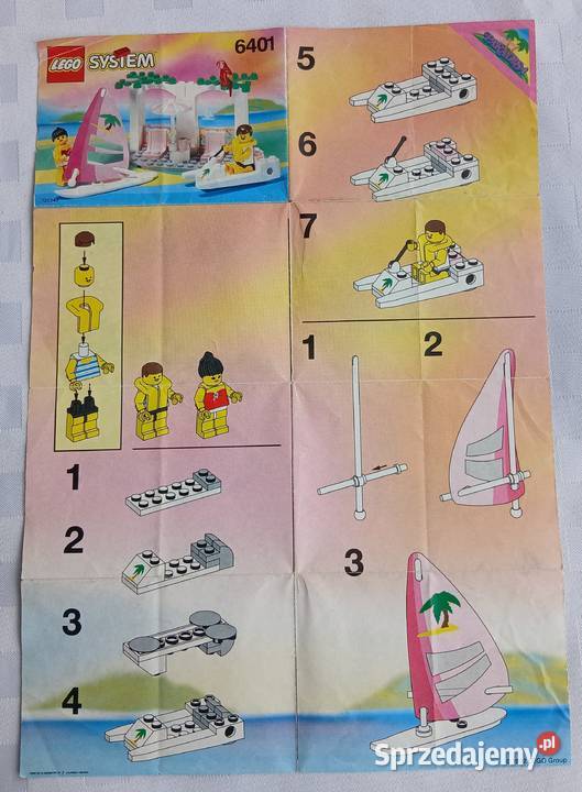 6401 LEGO Zestaw Kompletny Instrukcja Plaża Bielsko-Biała