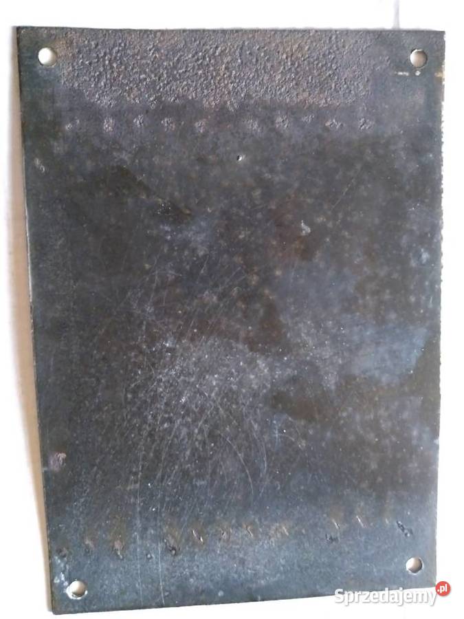 Stara tablica ostrzegawacza z PRLNie dotykac Gliwice