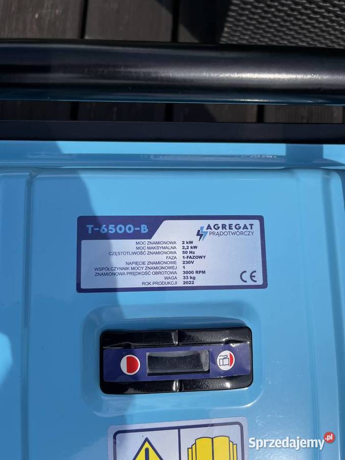 Agregat prądotwórczy THUNDER T6500B nowy Agregaty prądotwórcze