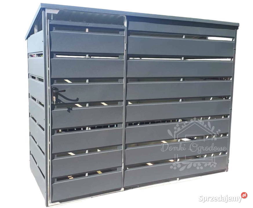 Wiata śmietnikowa spad tył 25x06m Antracyt Gniezno