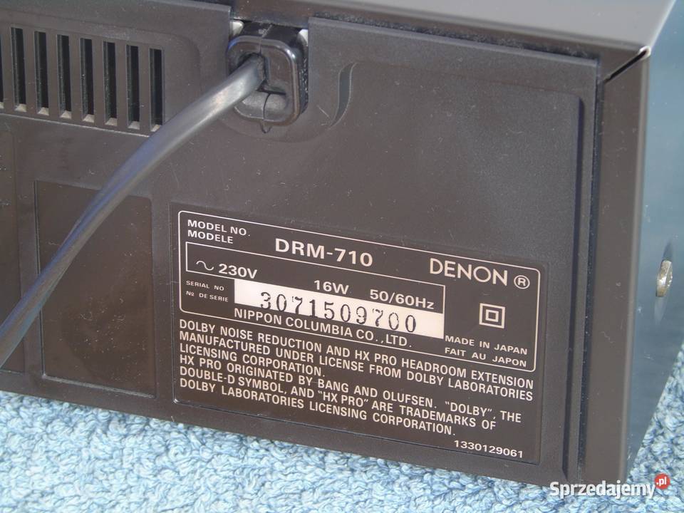 Magnetofon Denon DRM710 3 głowice WYSYŁKA Jasło