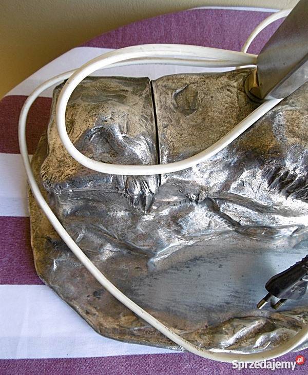 Lampa metalowa oryginalna na biurko E 27 wielkopolskie sprzedam