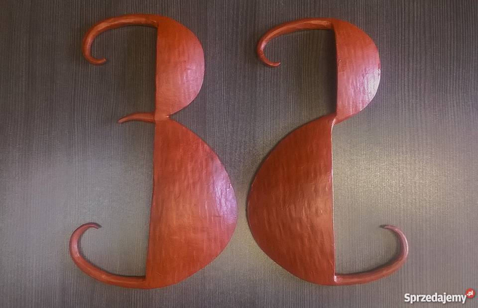 numer domu cyfra litera kuta metaloplastyka Pozostałe pomorskie