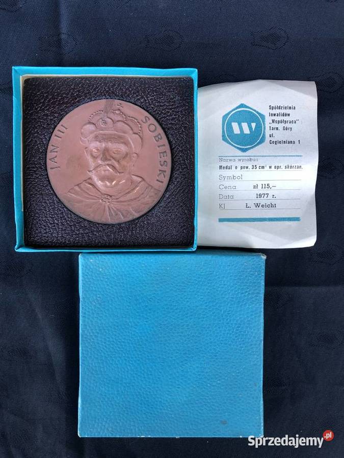 Medal Jan III Sobieski Łowicz sprzedam