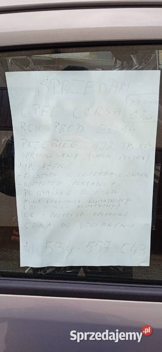 Opel Corsa Klimatyzacja 2014 lift 12 benzyna Krosno