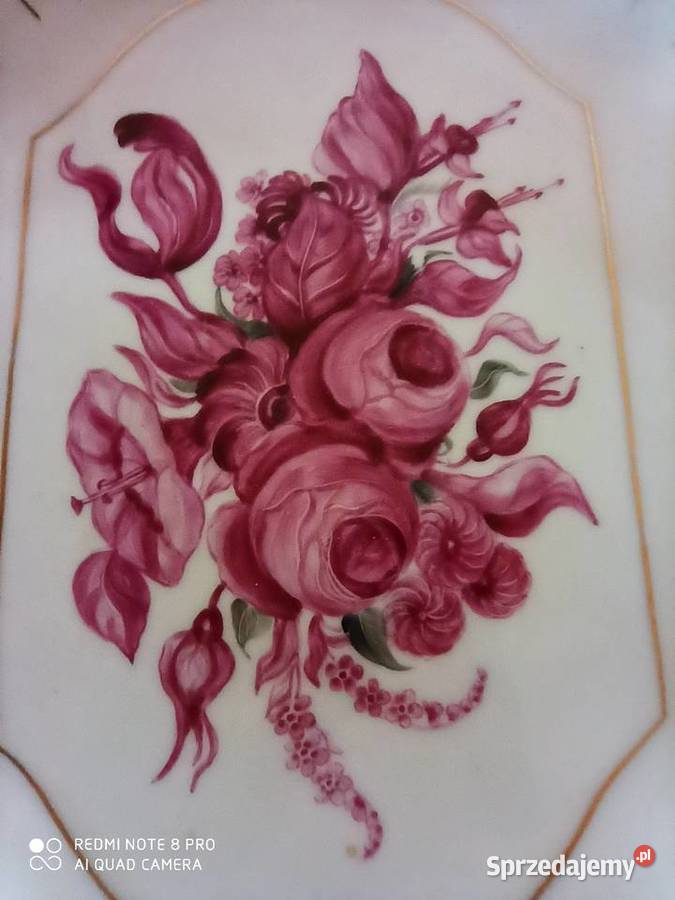 Patera z bukietem Sygnatura Tirschenreuth Gdańsk sprzedam