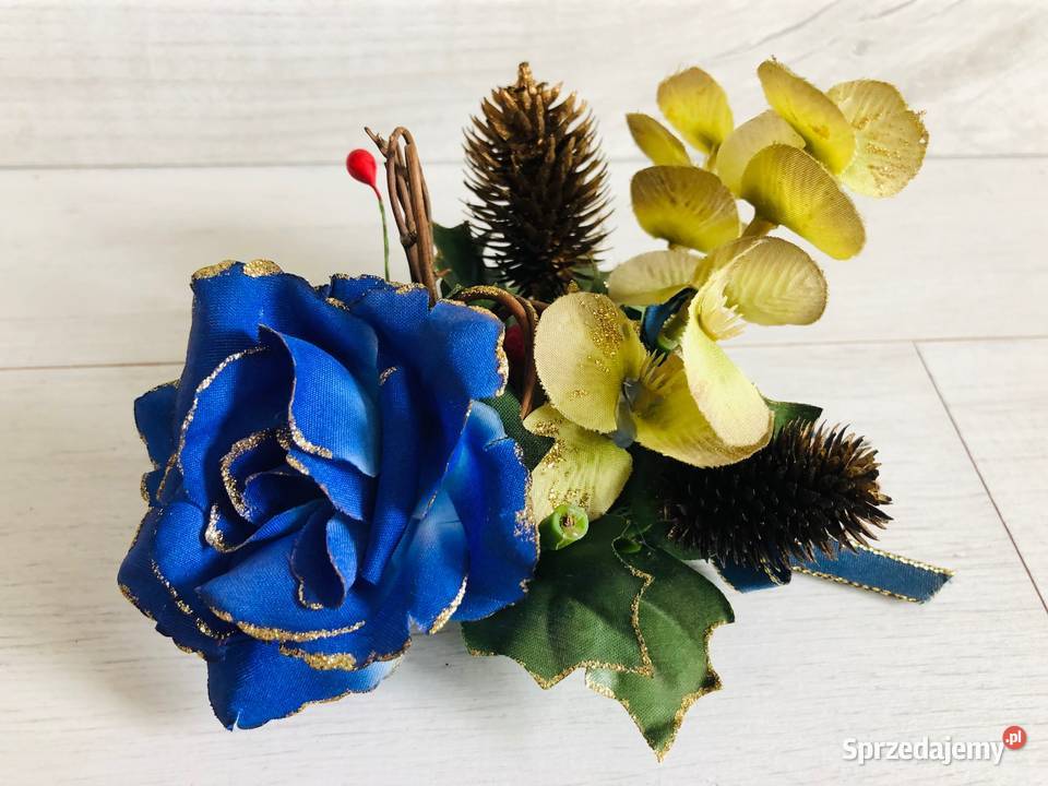 NOWE sztuczne kwiaty ozdoba na świecę wiązanka Łódź sprzedam