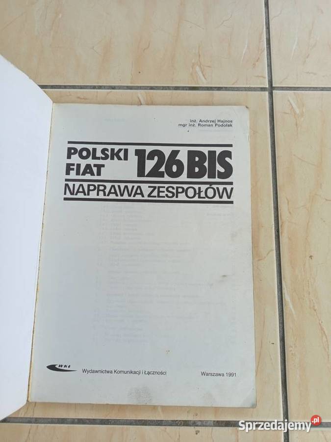 Książka naprawa zespółw Fiat 126 BIS sprzedam