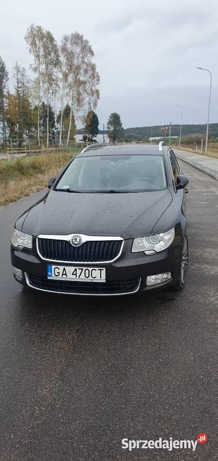 Skoda Superb LKDSG panorama webasto krajowy elektrycznie ustawiane fotele Superb Gdynia