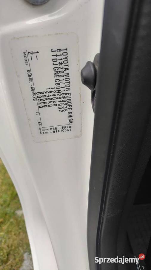 Toyota Aygo 2017 10 benzyna niski przebieg Lubaczów