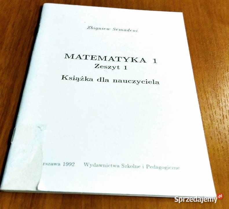 Matematyka 1 książka nauczyciela Zbigniew Gdańsk