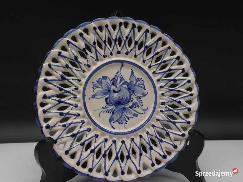 Zabytkowy portugalski talerz ceramiczny z Raszków