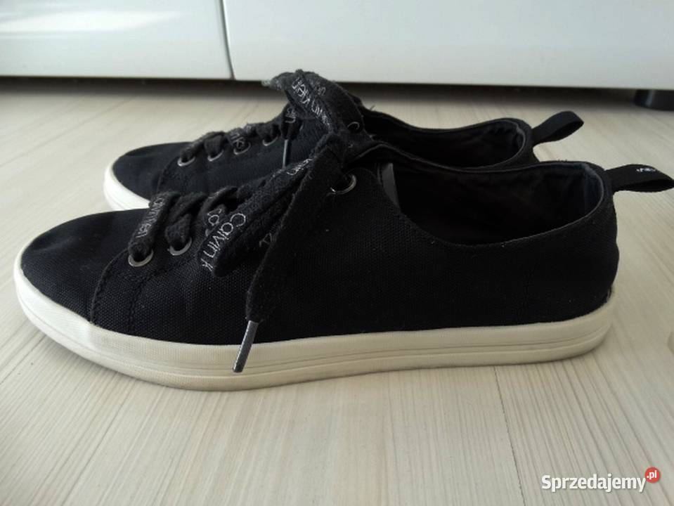 Buty Calvin Klein Sportowe Płócienne Czarne 38 Łomża