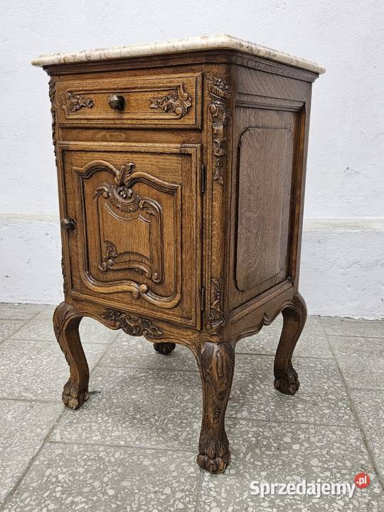 Piękne szafki ludwikowskie z marmurem Francja Nowy Sącz