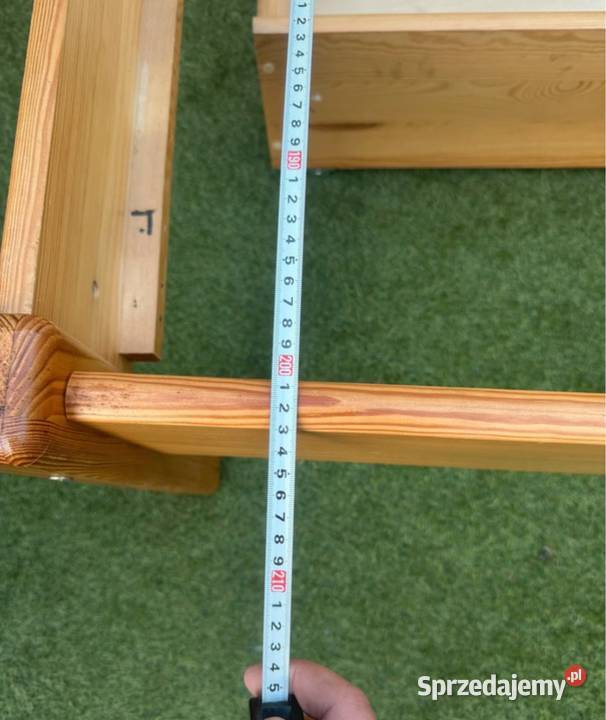 Drewniane łóżko 210x95 szafka na kółkach Oborniki sprzedam