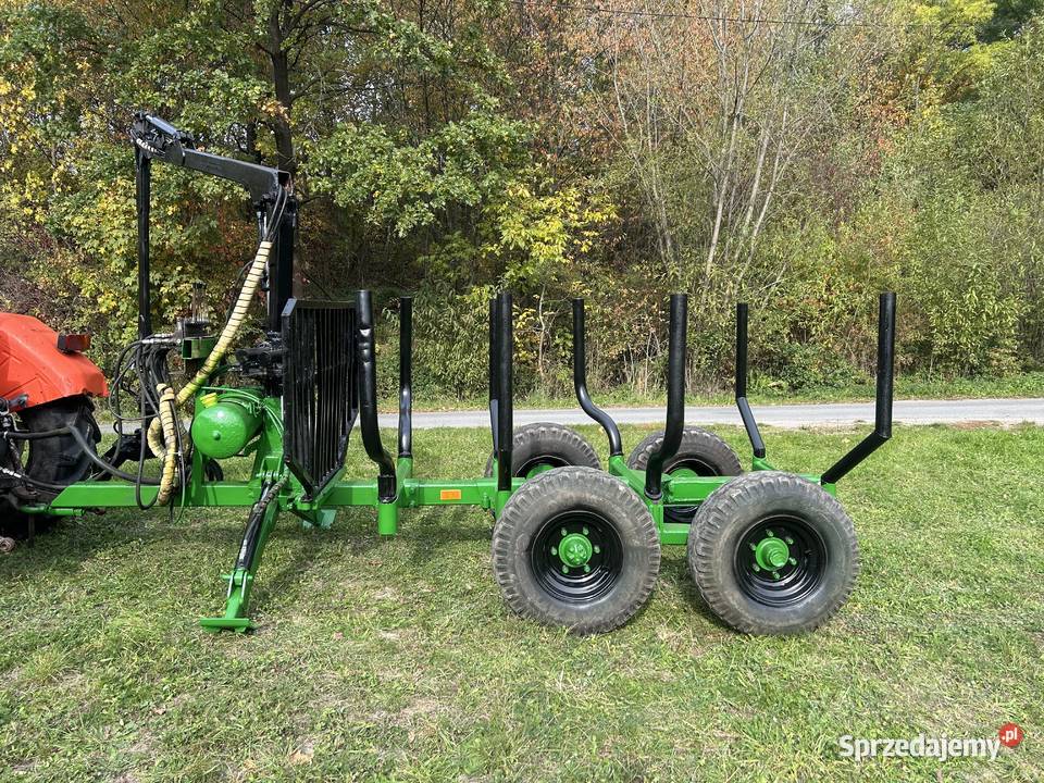Przyczepa leśna przyczepa zrywkowa Farma T6 nieuszkodzony Nowy Sącz