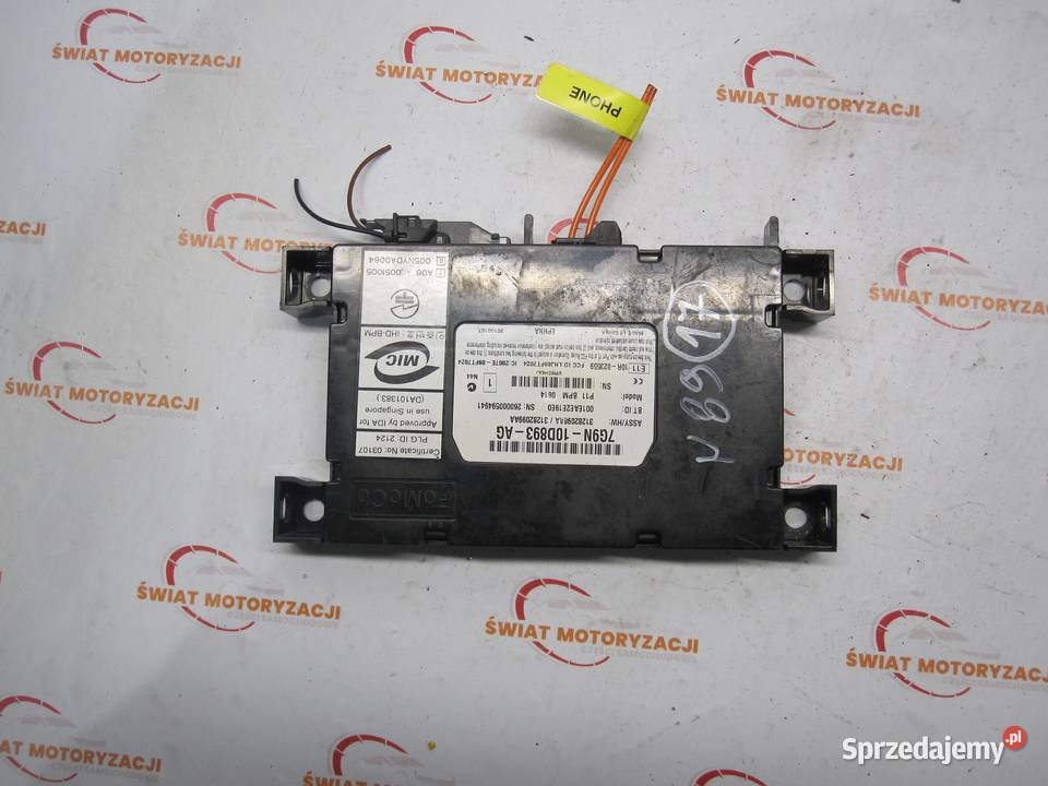 JAGUAR XF 10r moduł Bluetooth 7G9N10D893AG Kielce