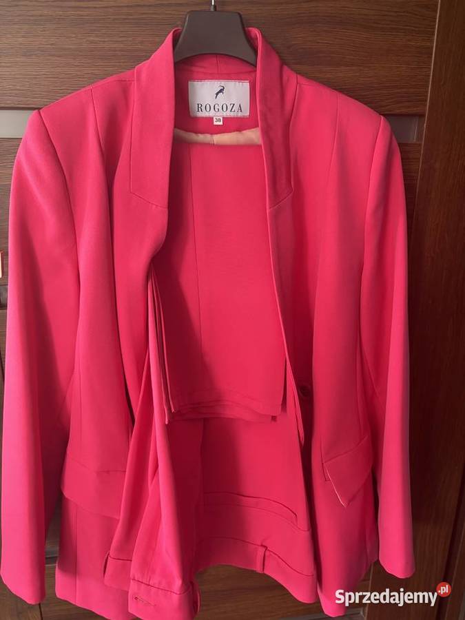 Damski garnitur różowy Marynarki i żakiety