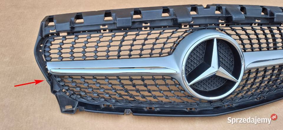 MERCEDES CLA W117 LIFT ATRAPA CHŁODNICY EMBLEMAT Części samochodowe Bieleń