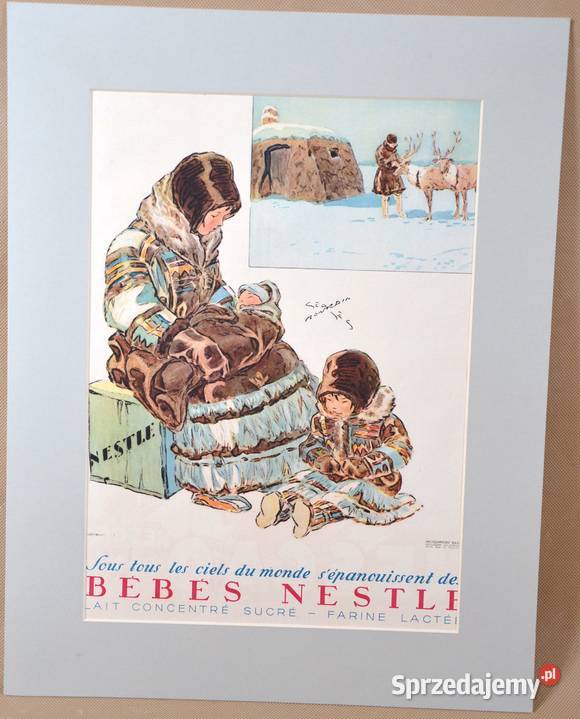 Reklamy art deco z lat 30tych passepartout 3344