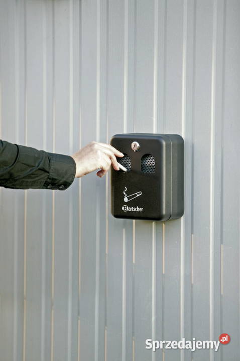 Stalowa popielniczka ścienna