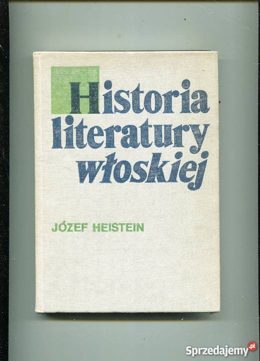 Historia literatury włoskiej Szczecin sprzedam