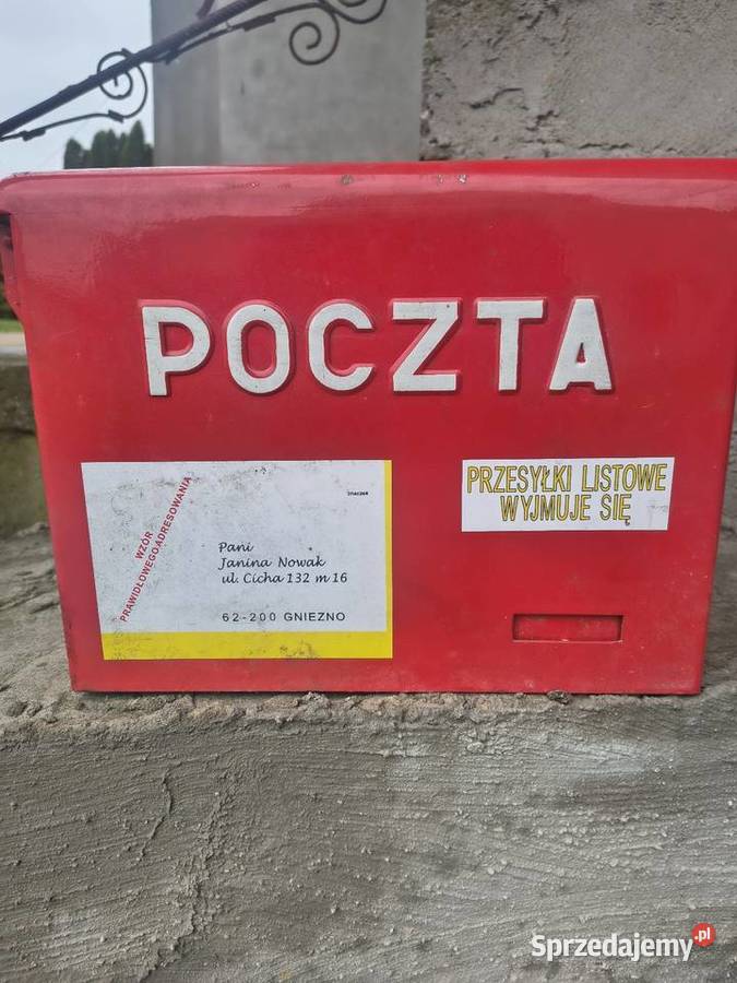 Skrzynka na listy orginalna poczta Polska Kamionka