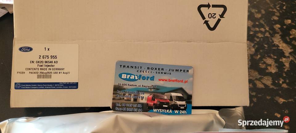 Wtrysk Ford 2675955 GK2Q9K546AD GK2Q9K546AC Radom sprzedam