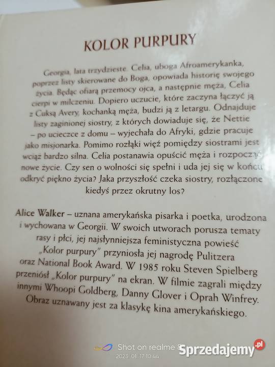 Kolor purpury Walker książki prezenty Warszawa Proza i poezja mazowieckie sprzedam