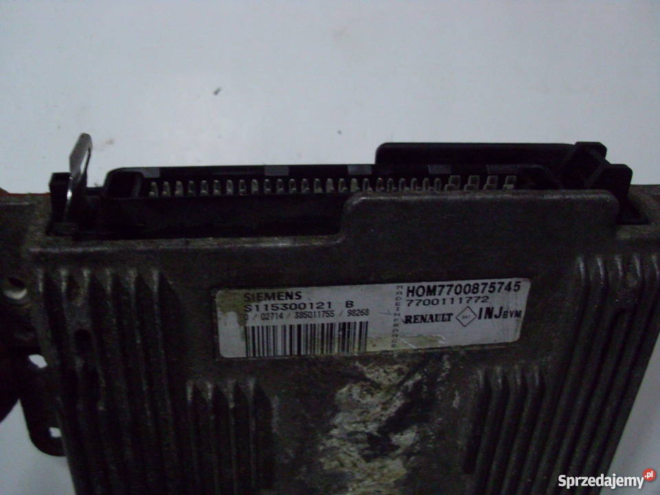 Komputer Silnika RENAULT SCENIC 16 S115300121B Układ elektryczny Lubin