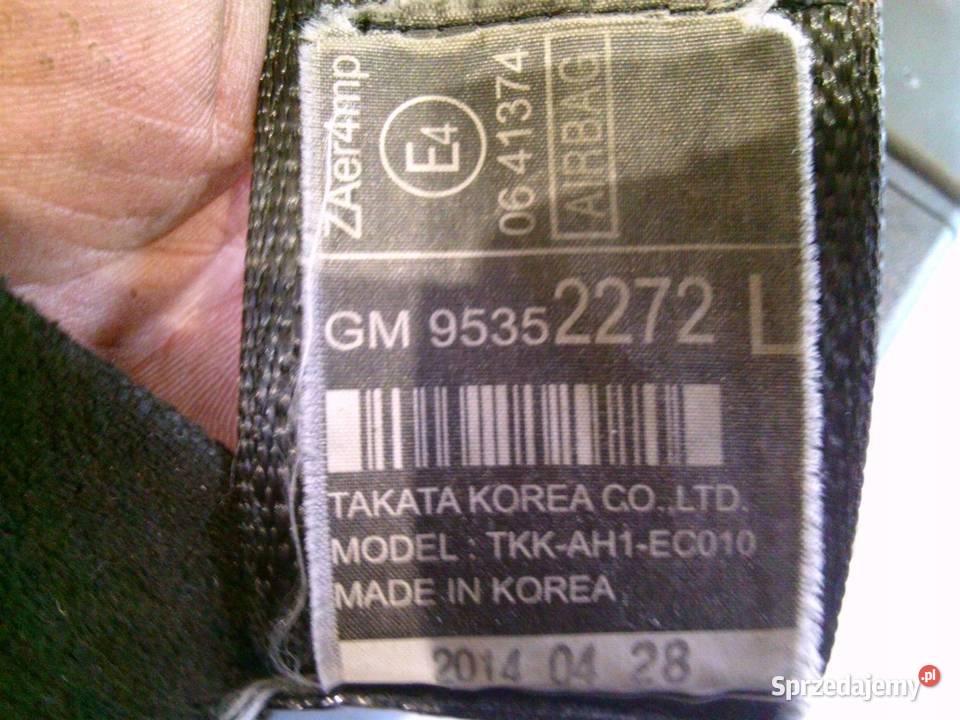 MOKKA A 14r pas bezpieczeństwa lewy przód