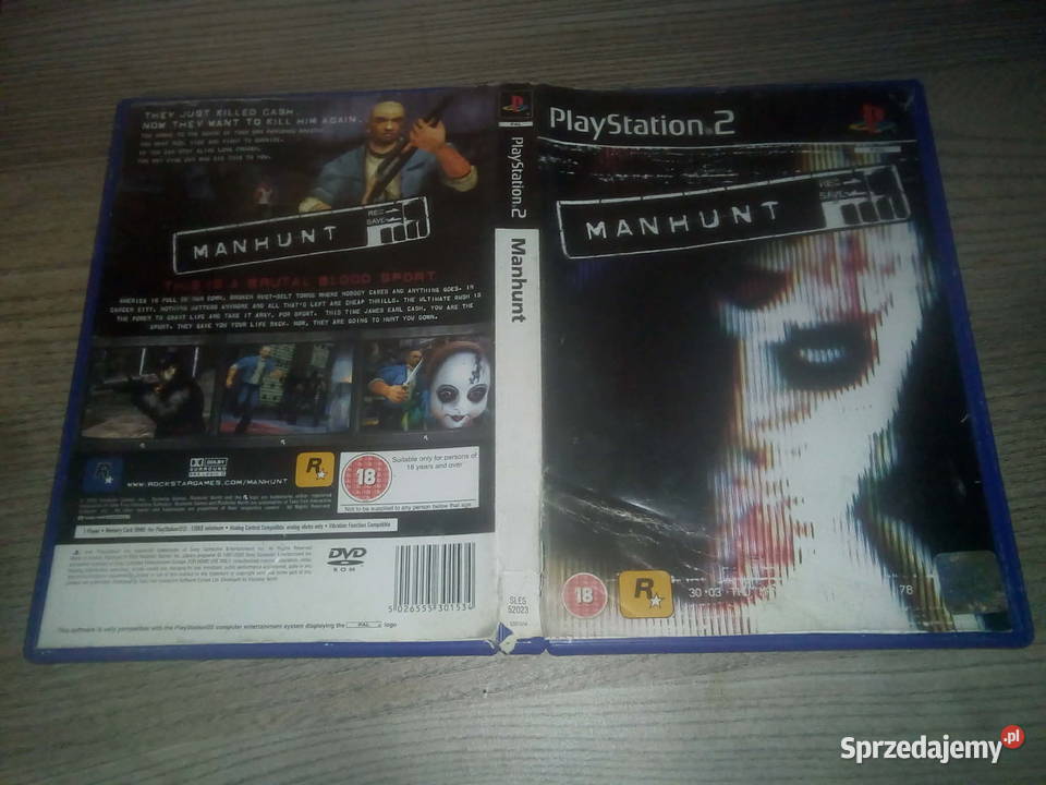 Gra MANHUNT na 2 Sony Playstation 2 Pyskowice