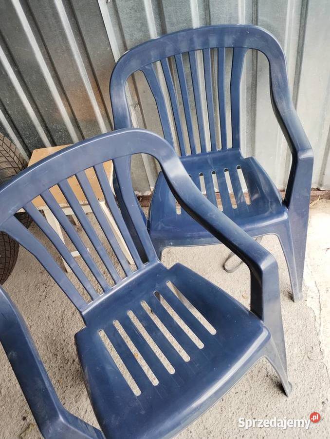 Krzesła ogrodowe plastikowe 2 na dzialkę Krzesła ogrodowe Szczecin