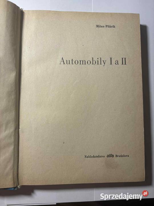 Książka Automobily I a II Krosno