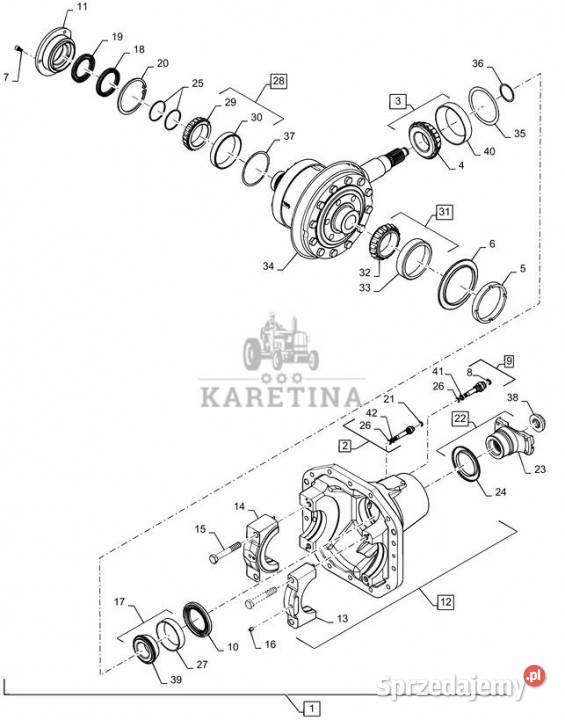 Holland T6090 Element nośny 47421071 Jastrzębniki