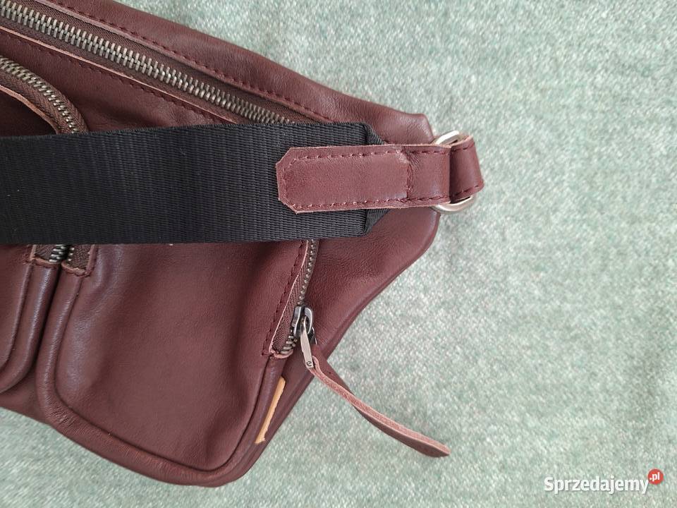 Skórzana torba Ecco crossbody saszetka na ramię Uniseks Torby i torebki Gdańsk