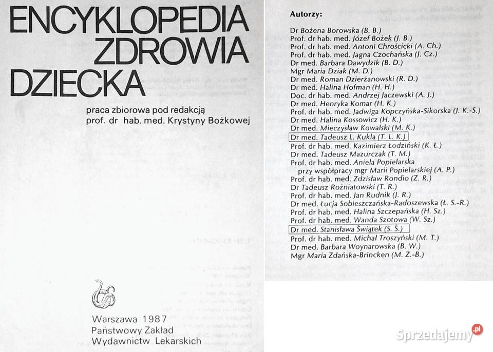 Encyklopedia zdrowia dziecka Opracowanie Chełm