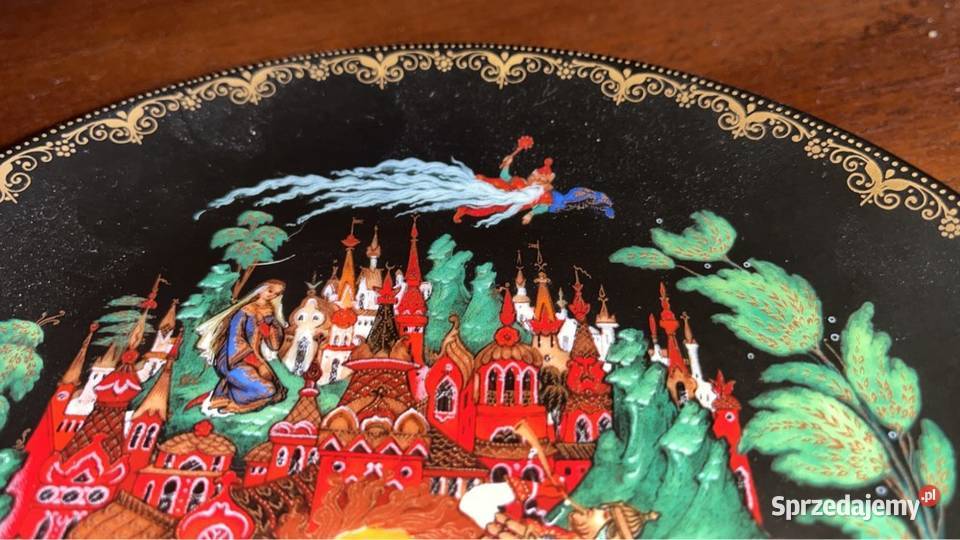 Bajkowy talerz do powieszenia Dzieło artysty Gdańsk