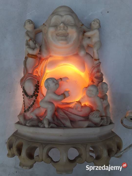 Figurka Budda z dziećmi podswietlana lampa sprzedam