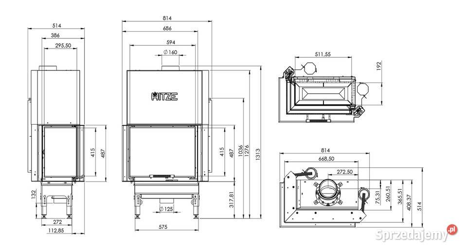 HITZE HST 5943LG Wkład kominkowy
