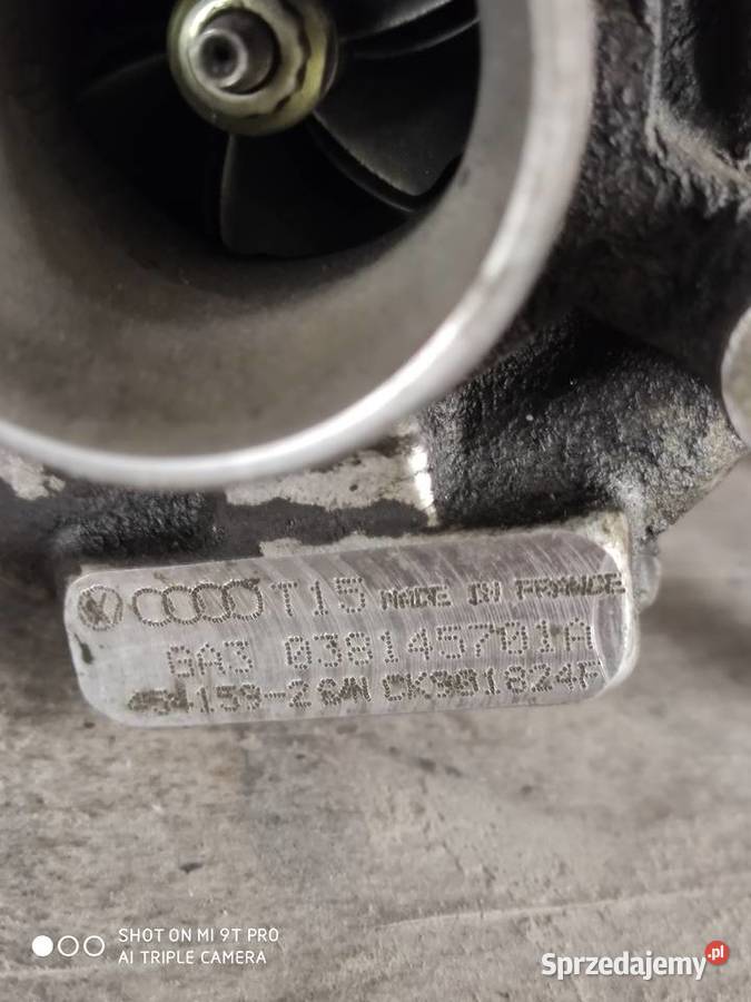 Turbosprężarka audi a3 8l 19 TDI 038145701A Silniki i osprzęt Tomaszów Lubelski