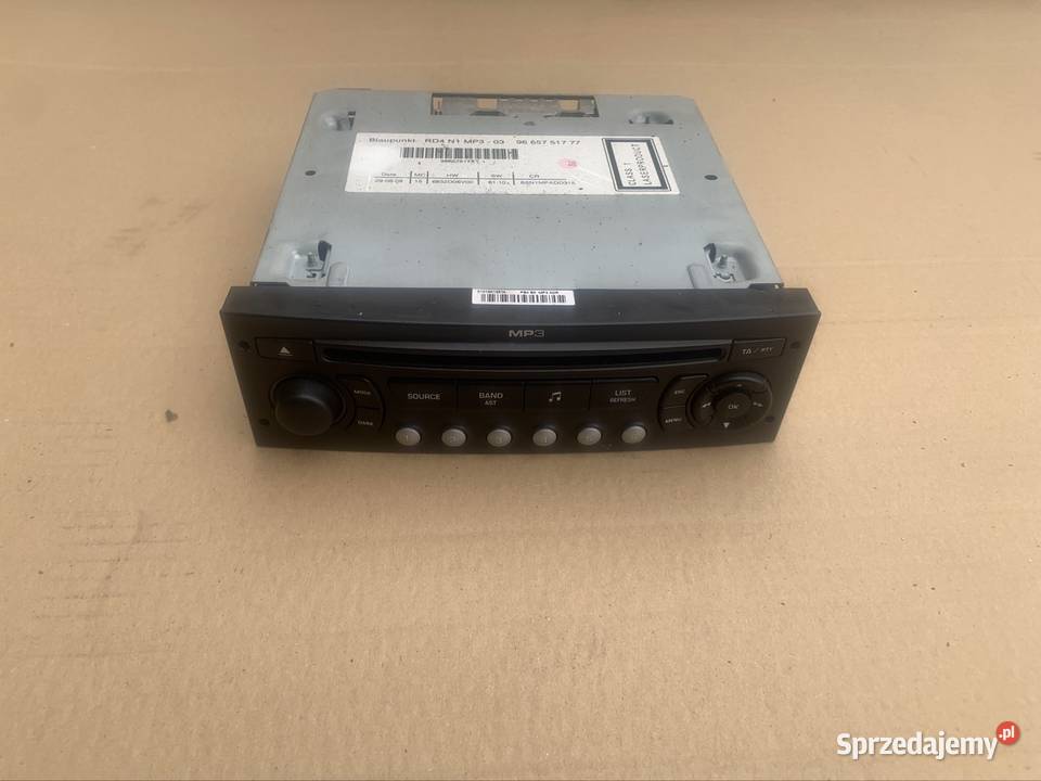 9665751777 radio fabryczne Citroen c4 I 1 lift Rok produkcji 2009 Sprzęt audio fabryczny