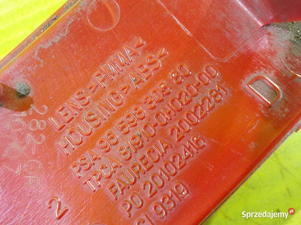 EXPERT JUMPY SCUDO 07r odblask zderzaka prawy osobowe mazowieckie sprzedam