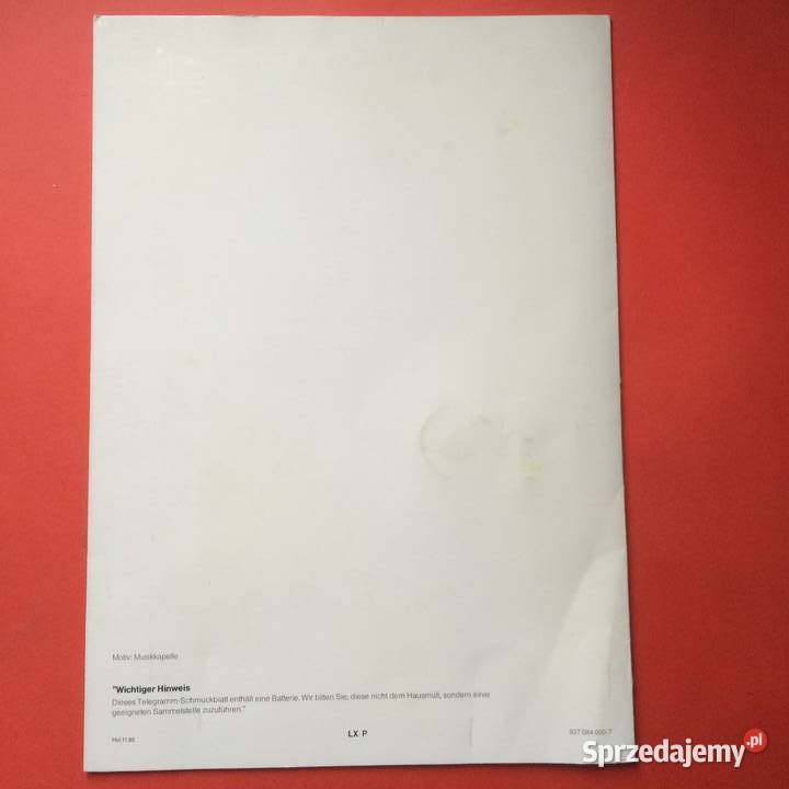 1983 Telegramm Poczty Niemieckiej Szczecin