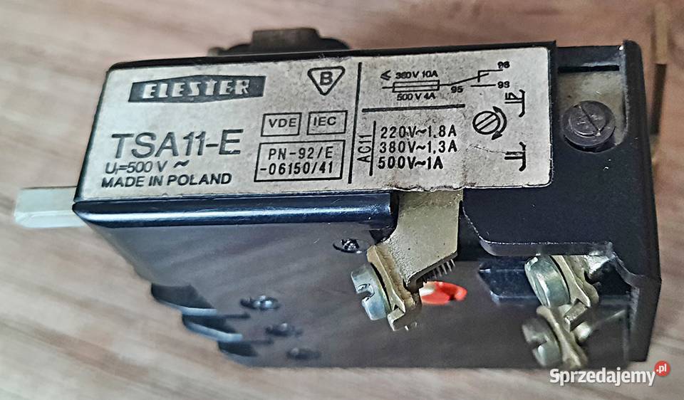 Przekaźnik termiczny TSA11E 10 A 18 A 220500 V Instalacje wielkopolskie Ostrów Wielkopolski sprzedam
