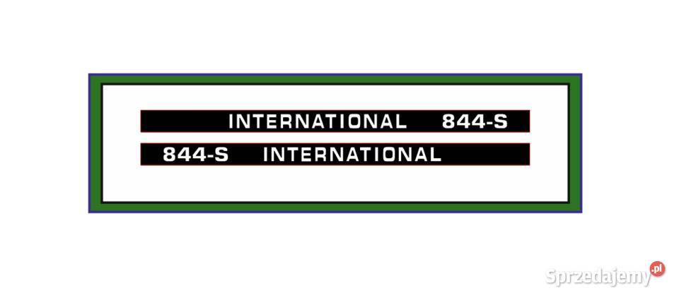 Naklejki ciągnik traktor Case International 844S Wyszków